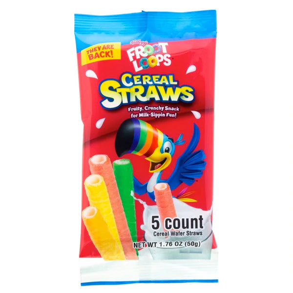 Kelloggs Froot Loops Cereal Straws (1.76oz)